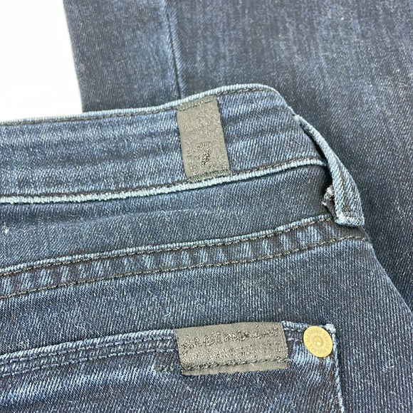 7 For All Mankind Jiselle Slim Flare Jeans Dark wash size 26 - Picture 9 of 14